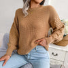 Casual Solid Colour Knit Sweater