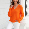 Casual Solid Colour Knit Sweater