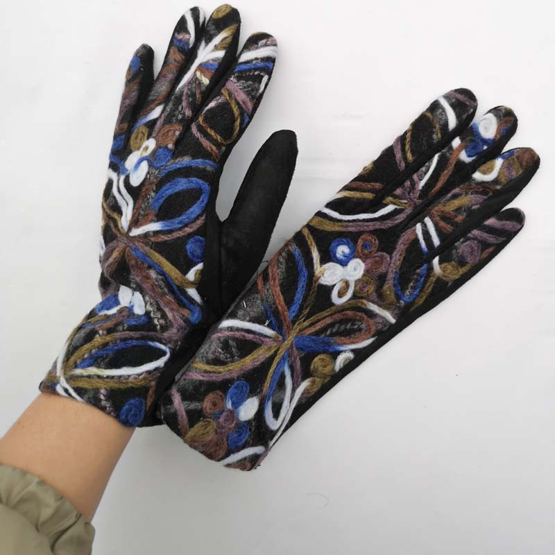 Ethnic Style Warm Gloves