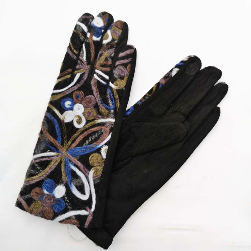 Ethnic Style Warm Gloves