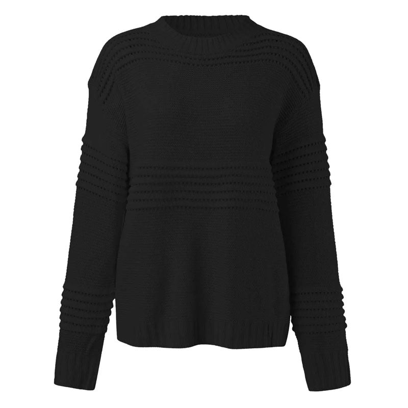 Casual Hollow Knit Sweater