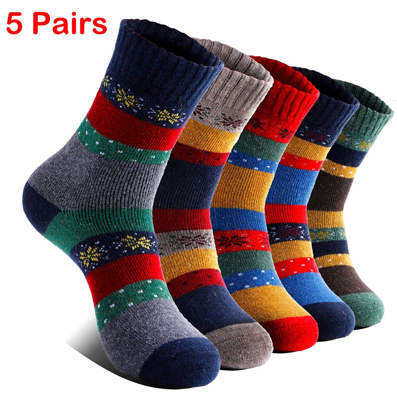 Pack Of 5 Pairs Of Warm Socks