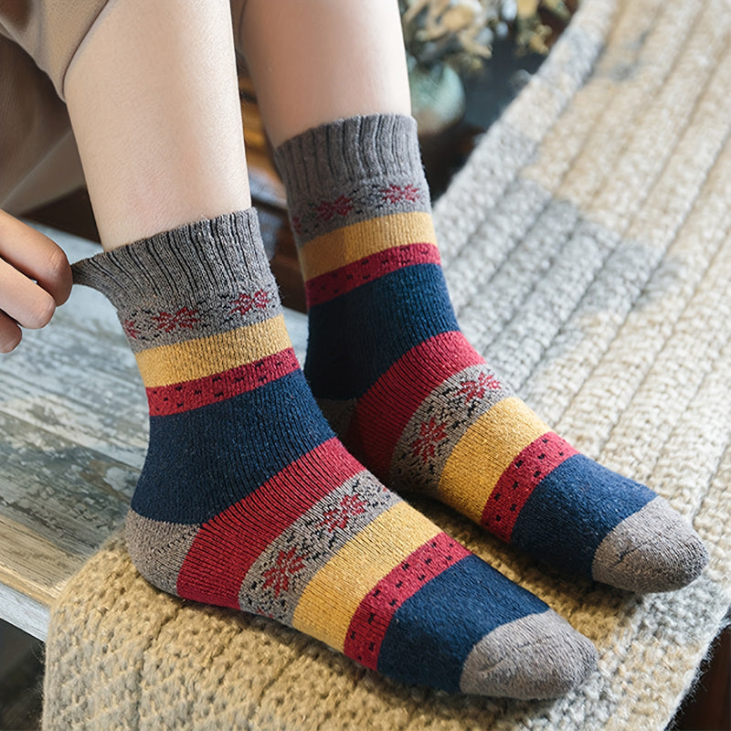 Pack Of 5 Pairs Of Warm Socks