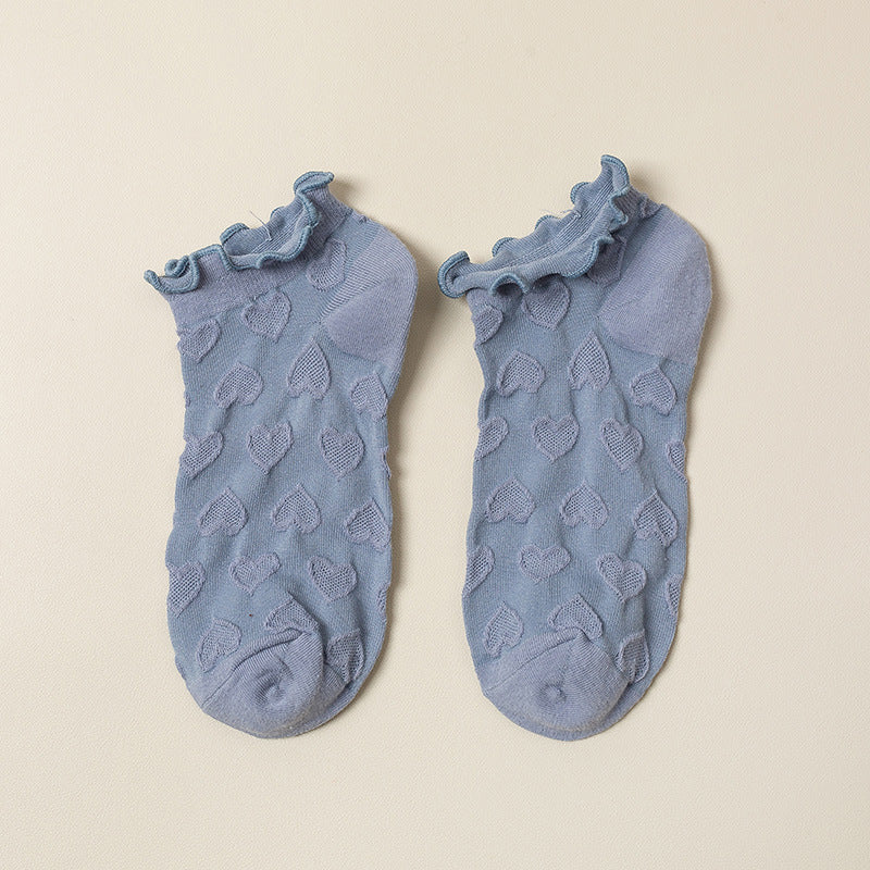 Casual Heart Jacquard Socks