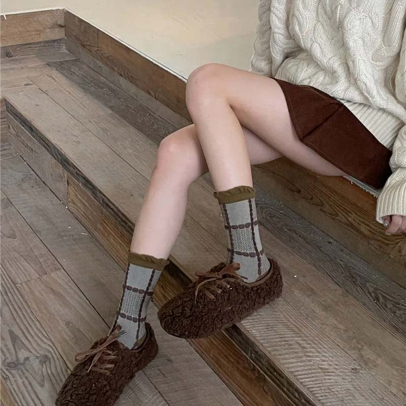 Vintage Plaid Socks