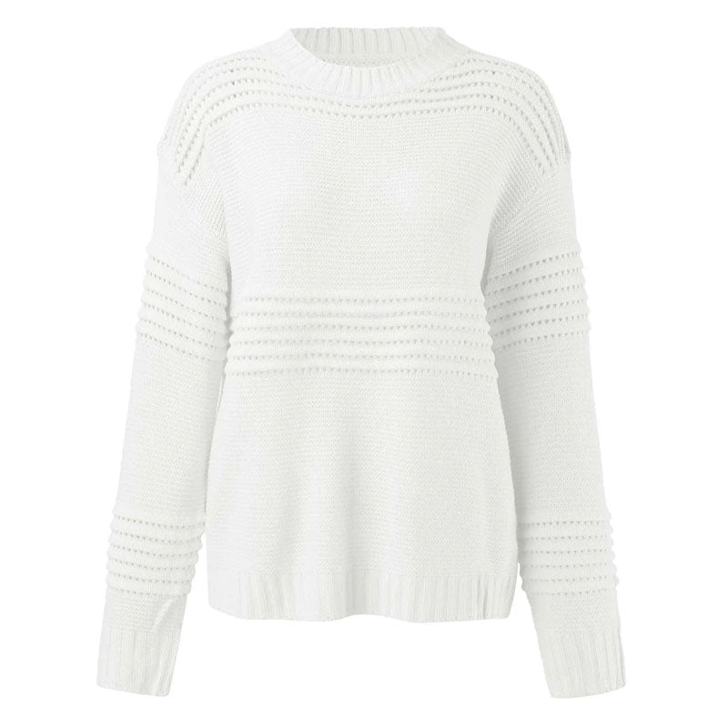 Casual Hollow Knit Sweater