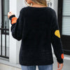 Heart Pattern Knit Sweater