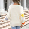 Heart Pattern Knit Sweater