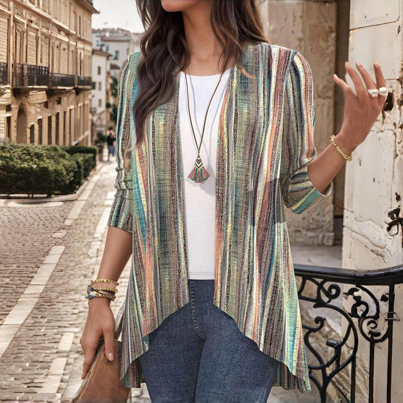 Vintage Striped Cardigan