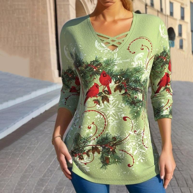 Casual Christmas Blouse