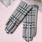 Vintage Plaid Warm Gloves