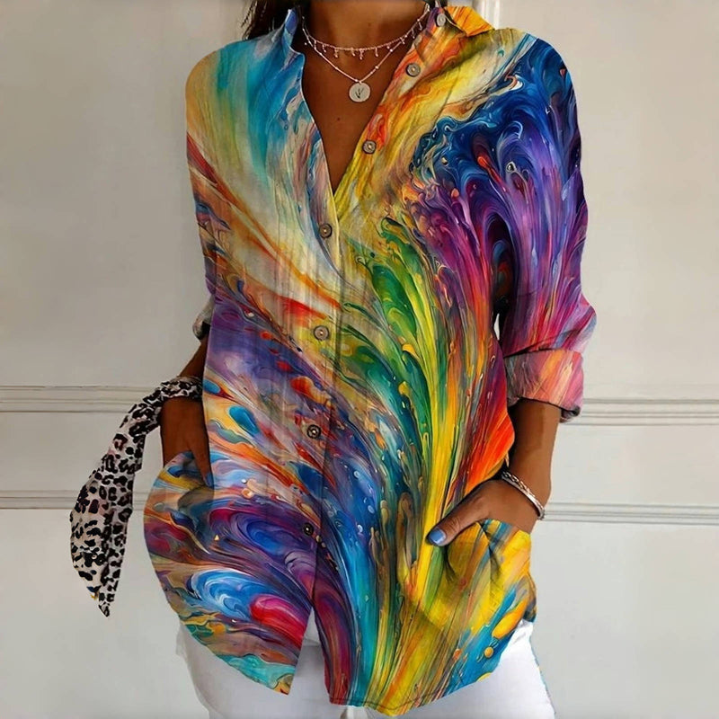 Vintage Colourful Blouse