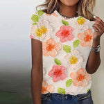 Casual Floral Print T-Shirt