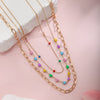 Bohemian Colourful Heart Necklace
