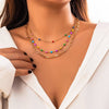 Bohemian Colourful Heart Necklace