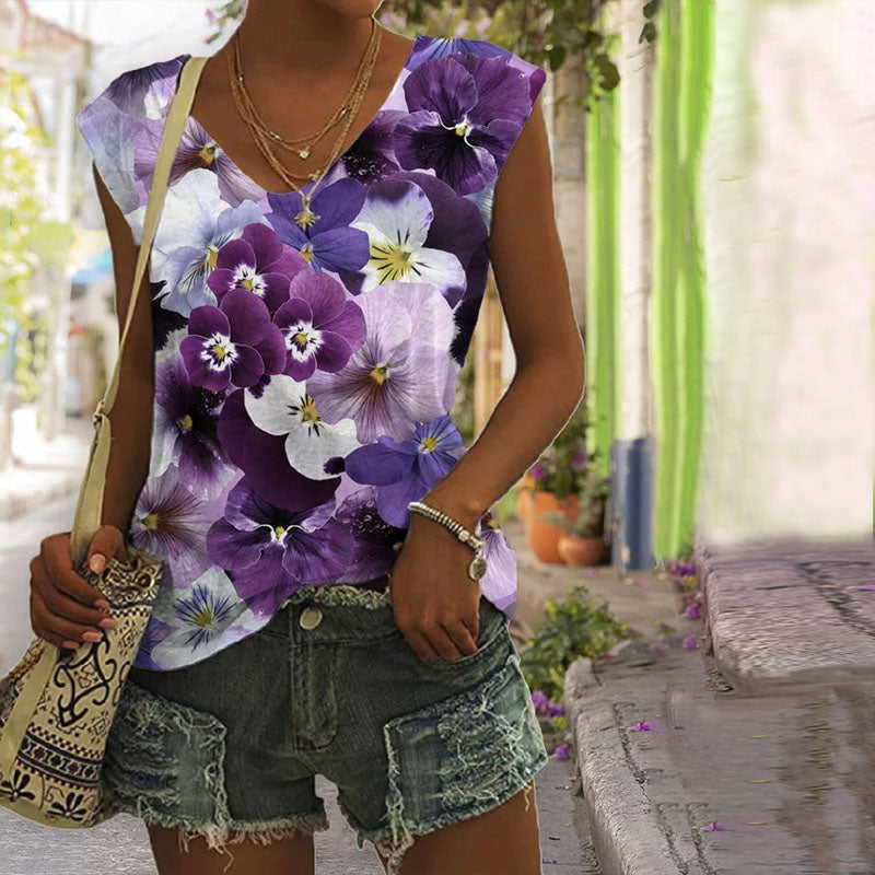 Vintage Floral Tank Top