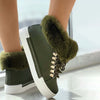 Warm Plush Platform Ankle Boots