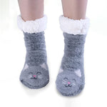 Cartoon Cat Plush Socks