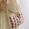 Casual Floral Knitted Bag