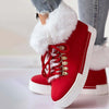 Warm Plush Platform Ankle Boots