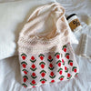 Casual Floral Knitted Bag