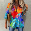 Colourful Geometric Print Blouse