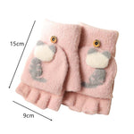 Warm Cartoon Cat Gloves