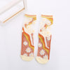 Floral Jacquard Breathable Socks