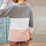 Colour Block Knit Sweater