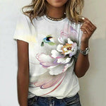 Vintage Floral Print T-Shirt