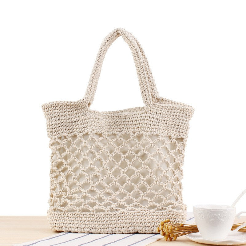 Casual Solid Color Straw Bag