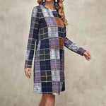 Casual Plaid Print Dress