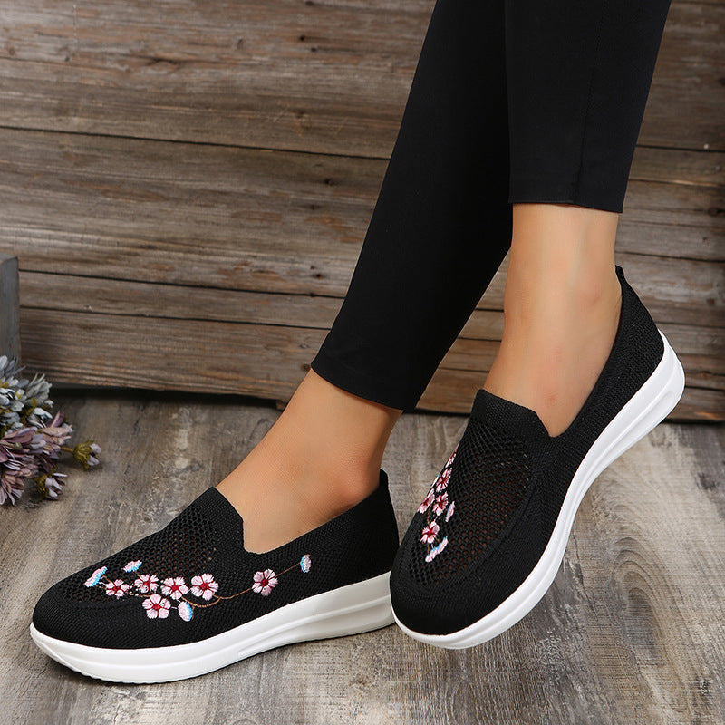 Casual Mesh Embroidered Shoes