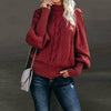 Elegant Solid Knitted Sweater