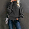 Elegant Solid Knitted Sweater