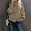 Elegant Solid Knitted Sweater