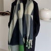 Contrast Color Warm Scarf