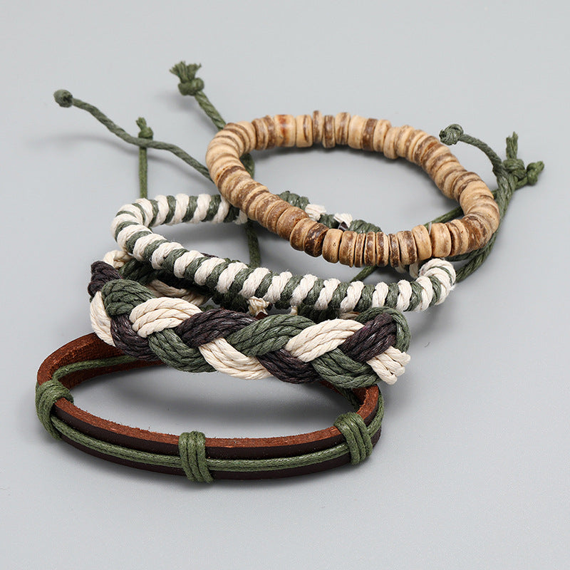 Vintage Woven Bracelet Set