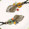 Vintage Leaf Pendant Necklace