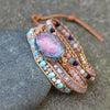 Handmade Boho Colorful Natural Stone Bracelet