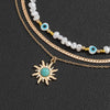 Vintage Beaded Pendant Necklace