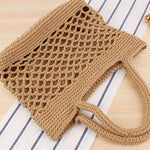 Casual Solid Color Straw Bag