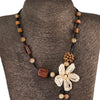 Vintage Hand Woven Floral Necklace