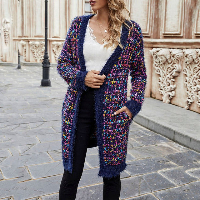 Casual Colorful Warm Cardigan