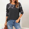 Floral Print Patchwork T-Shirt