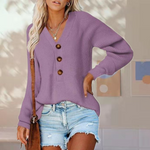 Casual Solid Knitted Sweater