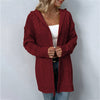 Casual Hooded Knitted Cardigan