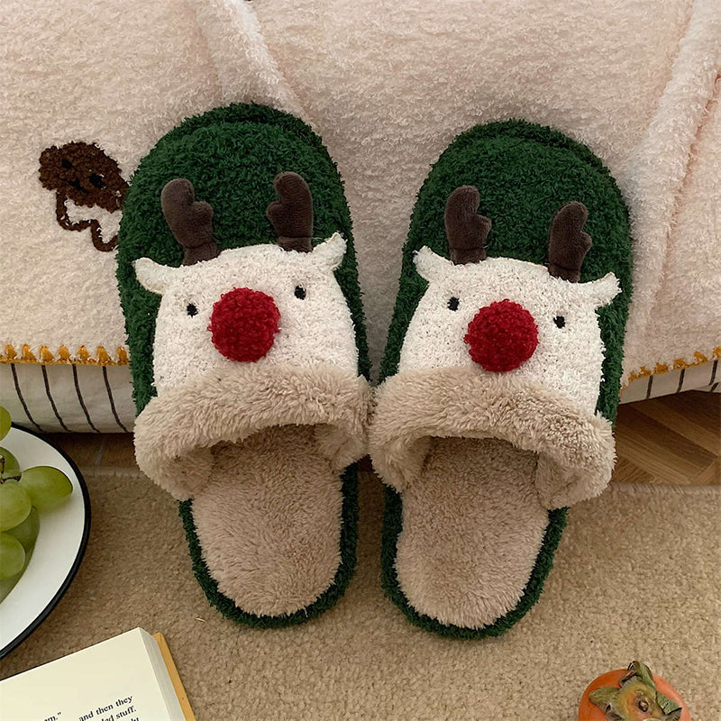 Christmas Warm Plush Slippers