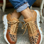 Casual Leapord Patchwork Sneakers