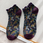 Vintage Casual Floral Socks